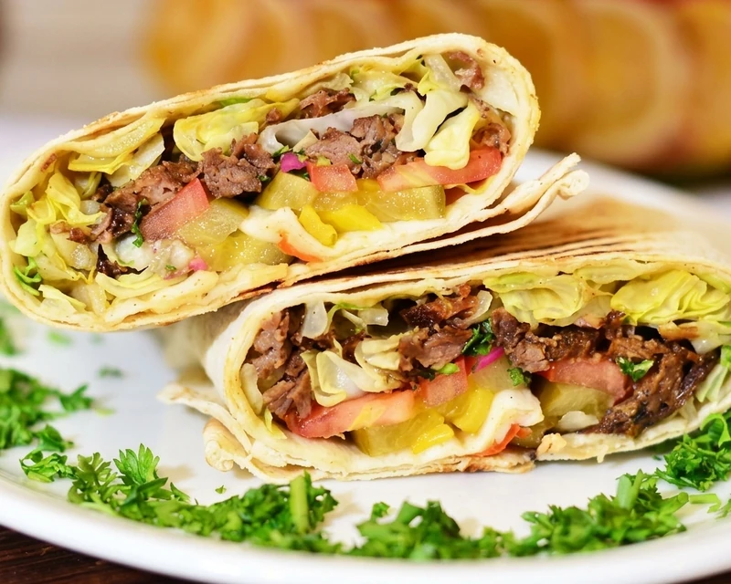 Beef Shawarma at Mazaj Mediterranean Cuisine, downtown Calgary