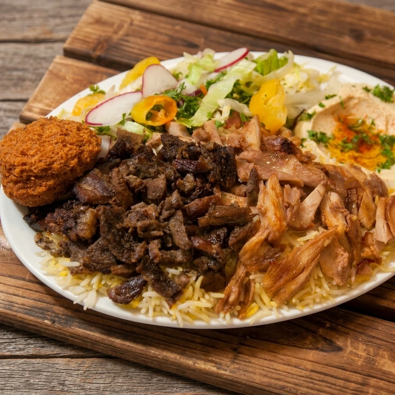 Lebanese mixed grill at Mazaj Mediterranean Cuisine, downtown Calgary